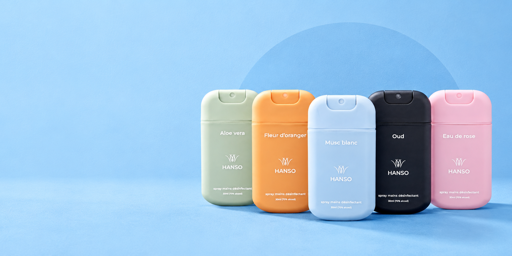 Les sprays parfumés HANSO à réunir dans un pack